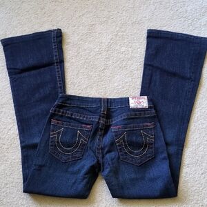 True Religion Dark Blue Flare Jeans